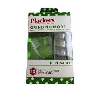 Plackers Grind dental guard No More Disposable 10 Count For Teeth Grinding new